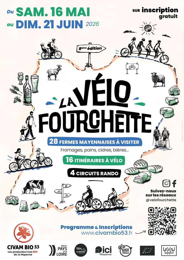 La Vélo Fourchette 2026 en Mayenne