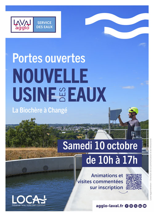 Nouvelle usine des eaux Laval Agglo